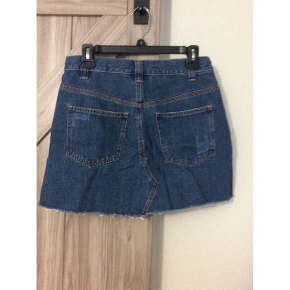 NWT free people size 27 We The free Saratoga blue denim skirt - Picture 7 of 7